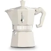Bialetti Moka Exclusive 3 Cups Italian Coffee Maker Argenté One Size / EU Plug 220V
