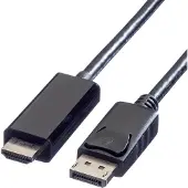 Value 11.99.5787 Câble Vidéo Et Adaptateur 3 M Displayport Noir