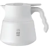 Hario Serveur isotherme V60-02 Plus acier inoxydable 600 ml blanc