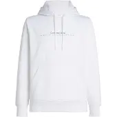Calvin Klein Hommes, Pull-over, Minimal Logo Hoodie, Blanc, (XL)