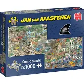 Jan van Haasteren Jan van Haasteren, Safari & La tempête, 2x1000 pièces puzzle
