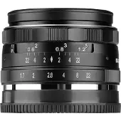 Meike 35mm f/1.7 Fuji X (Fujifilm X, APS-C / DX), Objectif, Noir