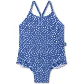 Swim Essentials Filles, Maillot de bain, Badeanzug Mädchen 86/92 Blue Leopard, Bleu, (92)