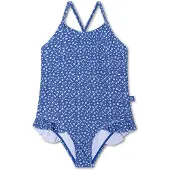 Swim Essentials Filles, Maillot de bain, Badeanzug Mädchen 98/104 Blue Leopard, Bleu, (104, 98)