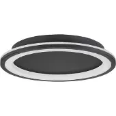 Lyora Plafonnier élégant Oggy noir Ø 37cm