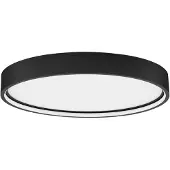 Lyora Plafonnier rond Olaf noir Ø 45cm