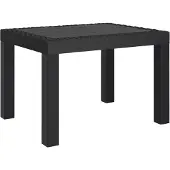 vidaXL Table de jardin anthracite 59x47x40 cm PP