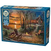 Cobble Hill Puzzle Fireside - 500 pièces Le plaisir du puzzle en famille