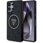 GUESS Triangle Buttons Samsung Galaxy S25 Ultra Phone Case Noir