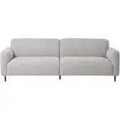Ebuy24 Salvador canapé canapé 3 places gris clair.