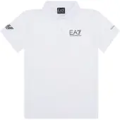 EA7 8nbf23_bjemz Short Sleeve Polo Blanc 10 Years Garçon