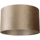 QAZQA Abat-jour en velours taupe 35/35/20