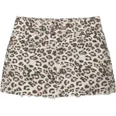 Pull&Bear Jupe 'STWD' cappuccino / brun foncé / noir