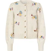 Dea Kudibal Cardigan écru / bleu / marron / jaune