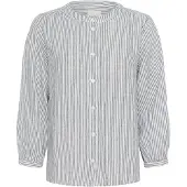 Part two Chemisier bleu-gris / blanc