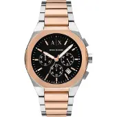 Giorgio Armani Montre à affichage analogique 'AX4180' or rose / noir / argent / blanc