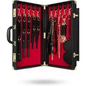 Bedroom Fantasies - Coffret BDSM 11 pièces - accessoires bondage cuir noir