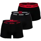 HUGO 50532611 Trunk Red Boxers 3 Units Noir XL Homme