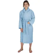 Normani Peignoir long bleu clair