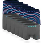 Normani Boxers bleu marine / azur / anthracite / pêche