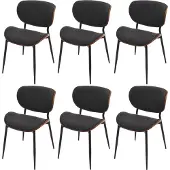 Mendler Chaise de salle à manger -O45 (lot de 6)