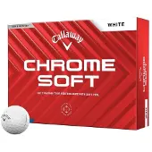 Callaway Chrome Soft 2024 White Basic 12 Balles de golf