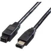 Roline - Câble IEEE 1394 - FireWire 800 (M) pour FireWire 6 broches (M) - 1.8 m - noir
