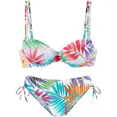 LASCANA Bikini turquoise / orange / rouge / blanc