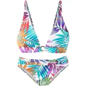 LASCANA Bikini azur / violet / orange / blanc