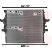 VAN WEZEL Radiateur moteur de (28002125) Echangeur de chaleur Refroidissement Radiateur moteur