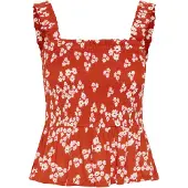 Kaffe Haut 'Amber' rouge / noir / blanc