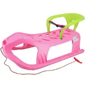 Baby Mix Luge en plastique avec dossier SNOW STAR rose