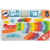 Small Foot - Puzzle ABC crocodile - 3425