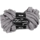 Creativ Company Laine Mega XL, 300g, environ 15m gris