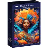 Blue Bird Flower Power
