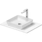 Duravit Sivida Set lavabos rectangulaires incl. console 680x500x123mm, 2680173200