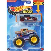 Hot Wheels Monster Trucks Bone Shaker Comic Edition avec bonus voiture moule sous pression l'chelle 1:64