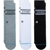 Stance Basic Crew, Gris, Blanc, Noir, (Lot de 3, 38 - 41)