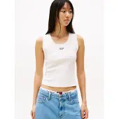 Tommy Hilfiger Dw0dw21369 Sleeveless Top Blanc M Femme