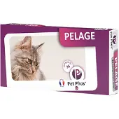 Pet-Phos PET PHOS PELAGE CHAT - Pelage sec, terne et abîmé - Chute abondante des poils - Période de mue - Préparation aux concours et expositions. 36 pc(s) Comprimé(S)