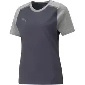 Puma teamCUP Casuals T-Shirt Damen navy grau Gr L