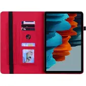 Cover-Discount Galaxy Tab S9+ - Housse de protection avec zip poche rouge (Samsung Galaxy Tab S10+, Samsung Galaxy Tab S9 FE, Samsung Galaxy Tab S9+), Étui pour tablette, Rouge