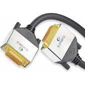 Sonero Câble DVI-D - DVI-D, 1.5 m (1.50 m), Câble vidéo, Noir