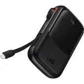 Baseus Powerbank Capacious 10000Mah 20W for Travel + Usb C 3A Cable Black