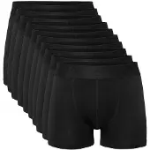 Resterods Lot de dix boxers hommes - Noir