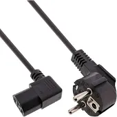 InLine cordon d'alimentation (3 m), Câble d'alimentation, Noir