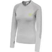 Hummel Sweat de sport gris / vert