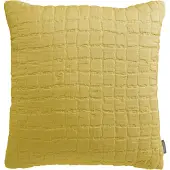 Vivaraise Housses de coussins STONEWASH SWAMI - Jaune - 45x45 cm