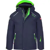 TROLLKIDS Veste de ski Holmenkollen Snow Jacket Pro pour enfants, bleu marine, pour les activités de plein air, 913-100