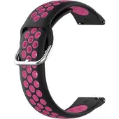 Cover-Discount 22mm Silicone Bracelet Sport perforé rose (22 mm, Silicone), Sangles de montre, Pink